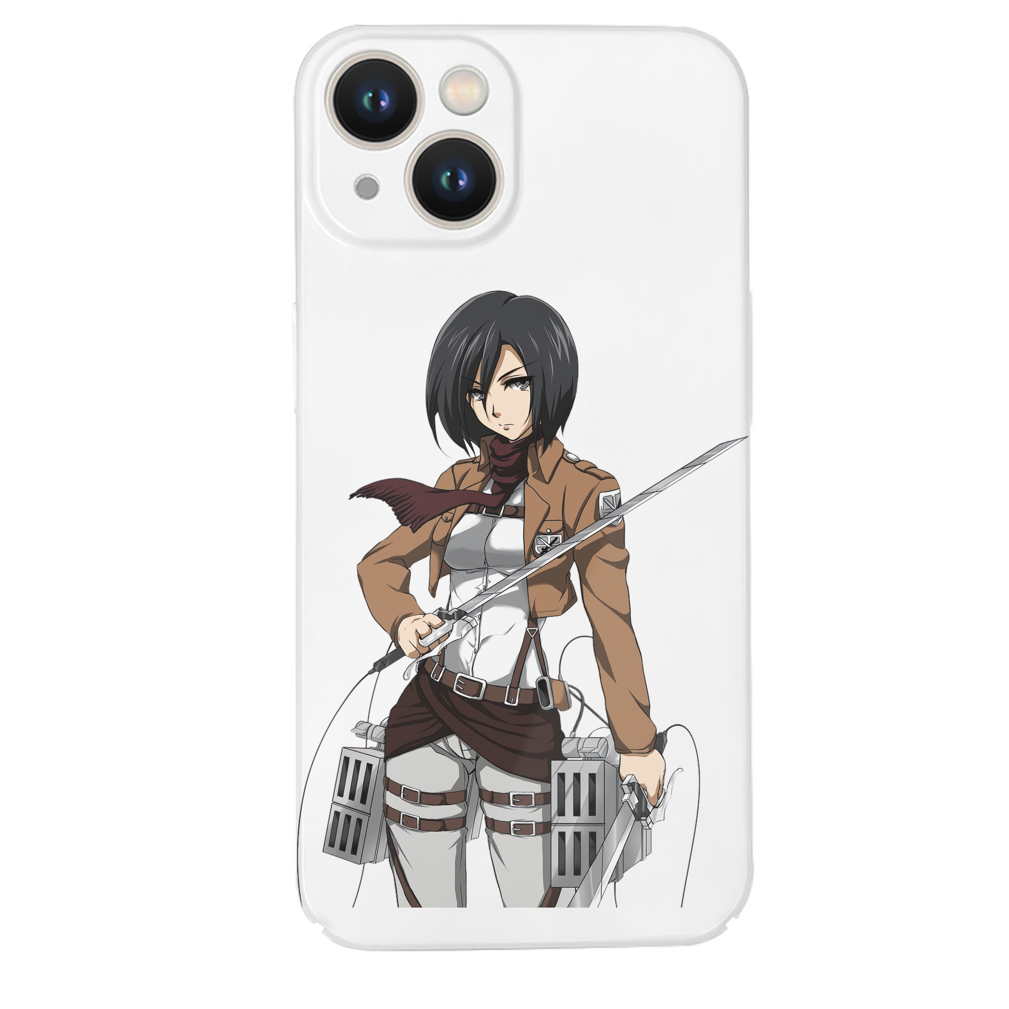 （画像用） 進撃の巨人 ミカサ·アッカーマン Attack on Titan Mikasa Ackerman 【iPhone 14シリーズ対応】ハードケース